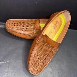 FLORSHEIM Minimalist Preppy Designer Quiet Luxury WOVEN DRIVER Loafer SHOES 10.5